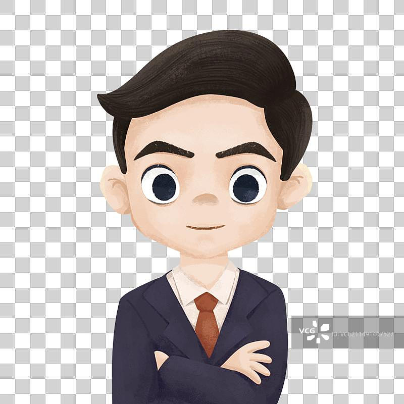 公务员商人职业头像图片素材