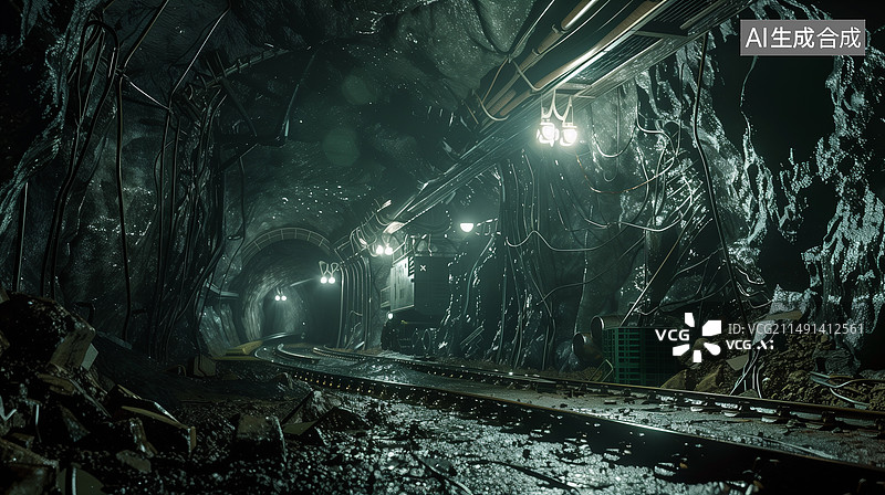 【AI数字艺术】矿工图片素材