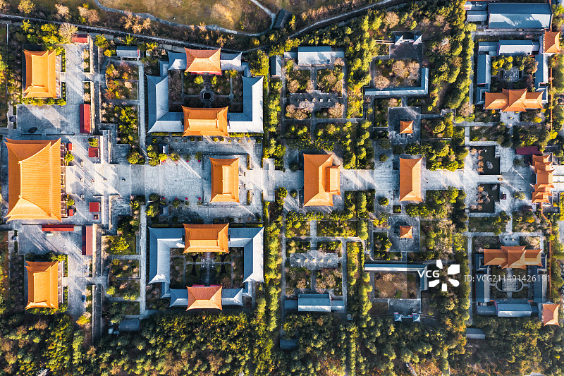 航拍云南大理南诏崇圣寺风光图片素材