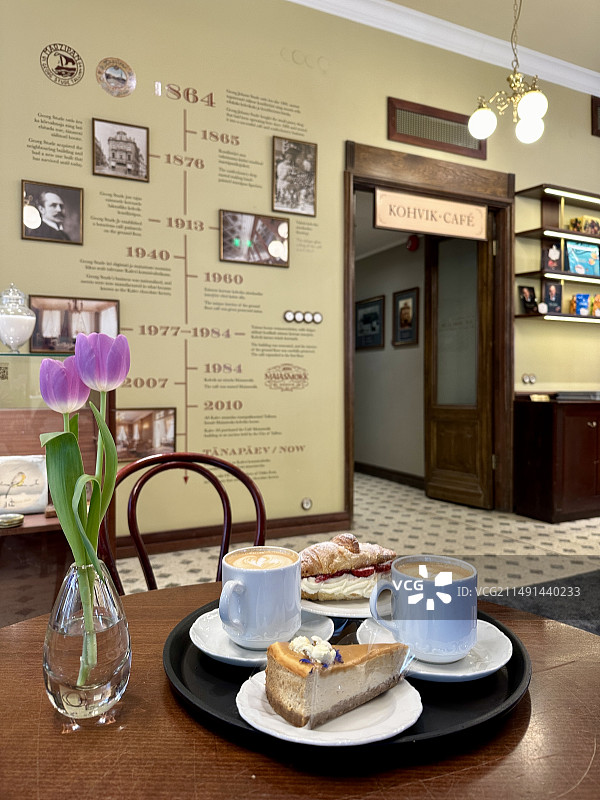 百年老店的咖啡下午茶图片素材