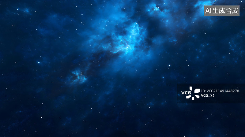 【AI数字艺术】银河系宇宙星空抽象插画背景图片素材