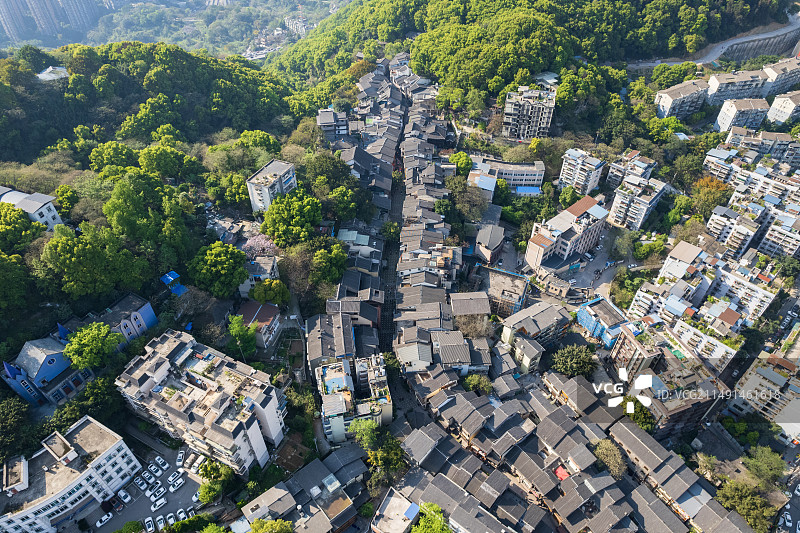 重庆市南岸区黄桷垭老街建筑风光图片素材