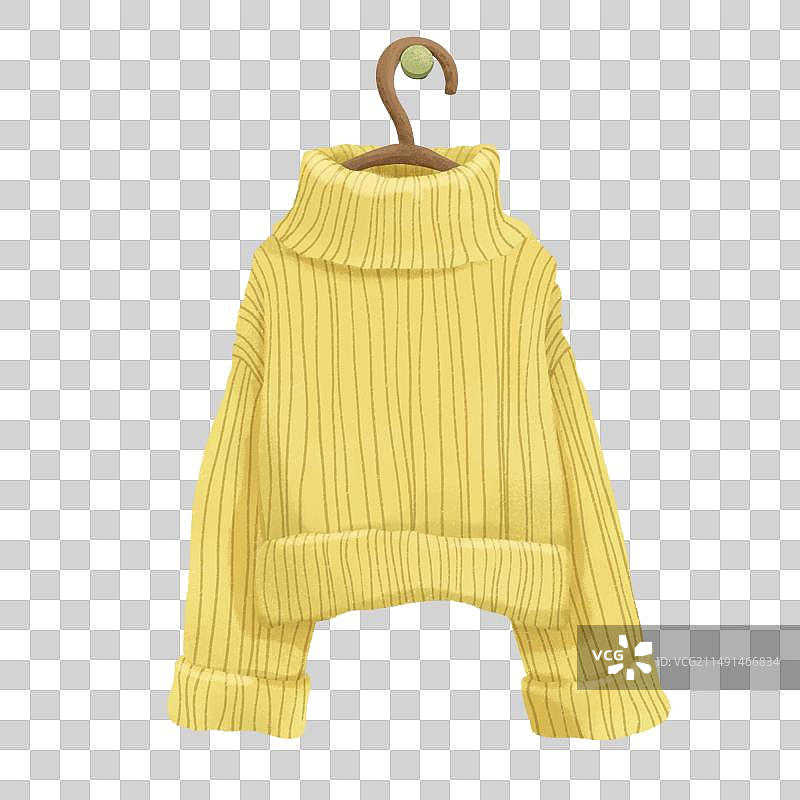 黄色毛衣图片素材