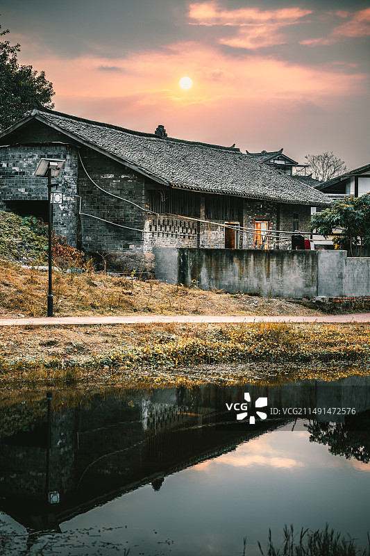 四川自贡仙市古镇图片素材