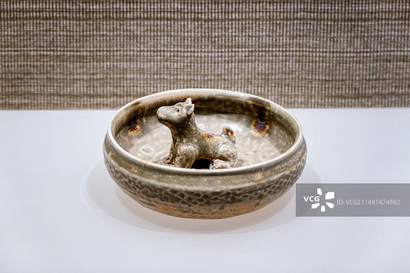 青瓷狗圈 西晋 江苏溧阳 全国农业展览馆藏品图片素材