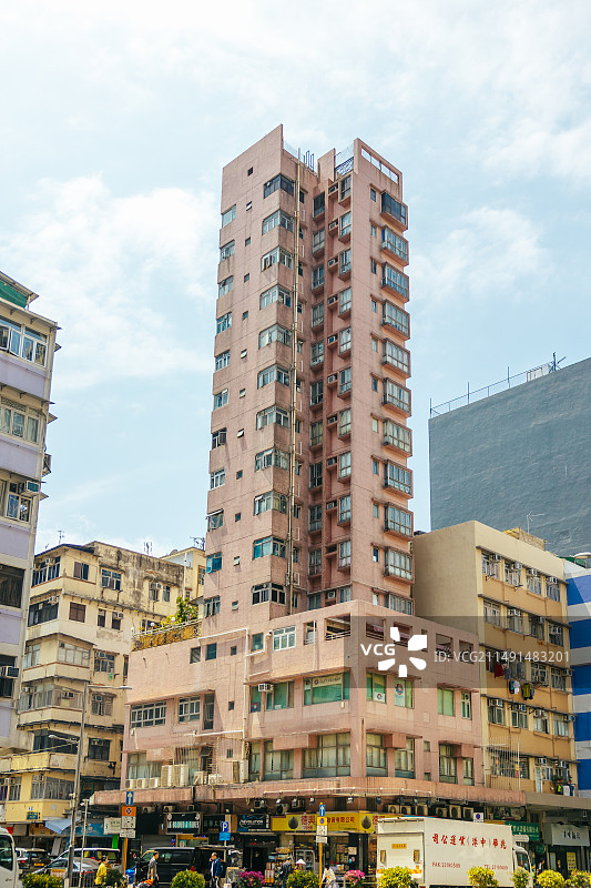 HONGKOGN香港 深水埗 都市风光街道景色旅行打卡地图片素材