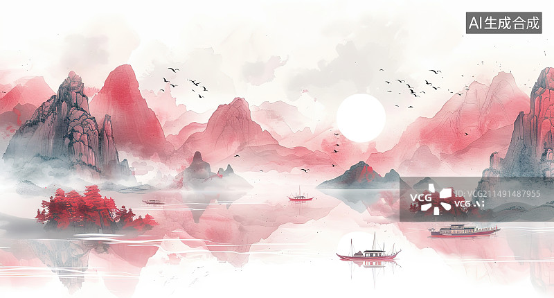 【AI数字艺术】美丽的自然风光和背景图片素材