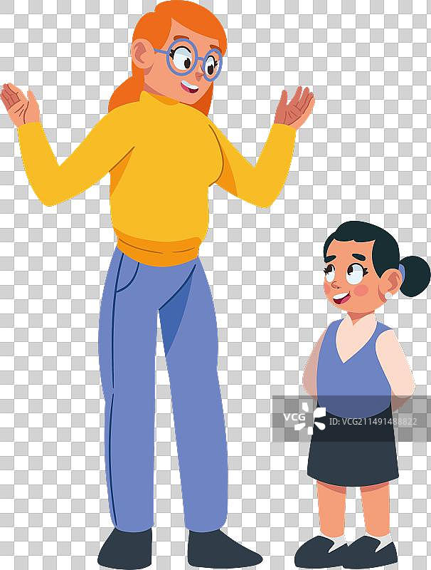 教师节女人和女孩图片素材