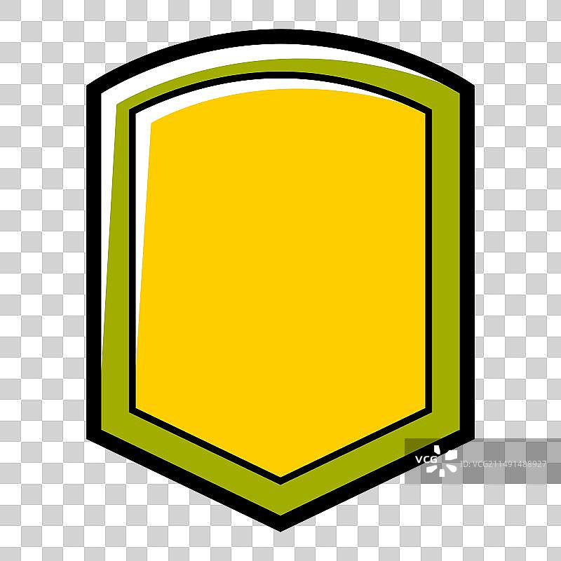 程式化抽象盾形V形图案设计图片素材