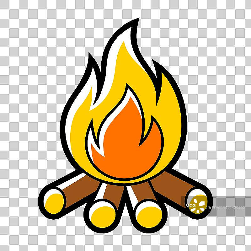 篝火自然图标图案图片素材