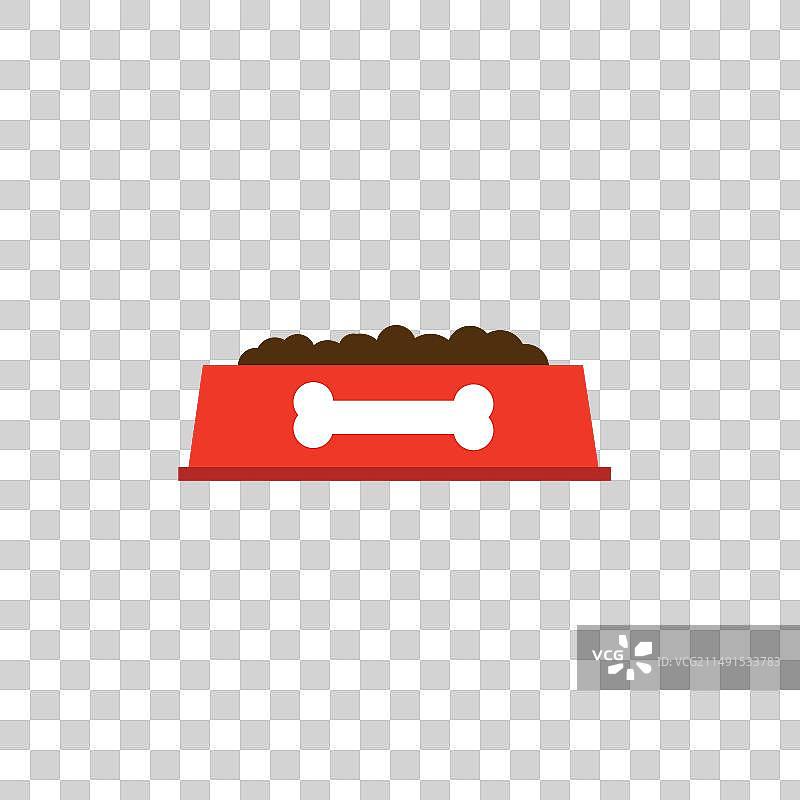 黑色风格的宠物碗图标，适用于网页设计图片素材