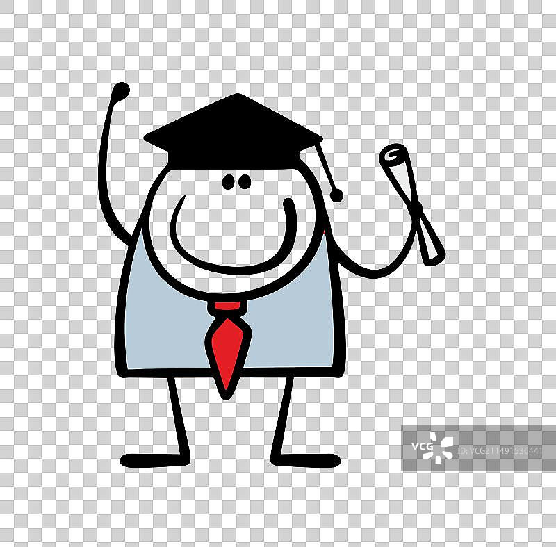 身着商务套装的满意商人图片素材