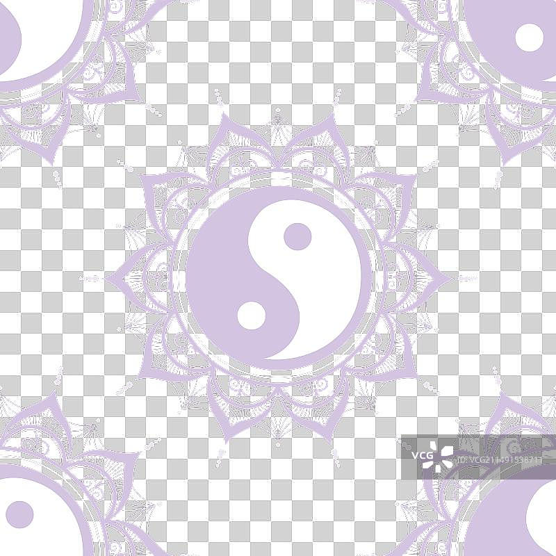 曼陀罗无缝图案图片素材
