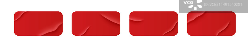 白色贴纸纸片图片素材