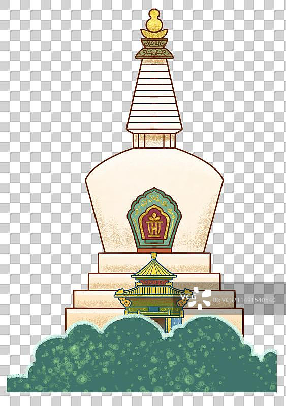 北海公园白塔图片素材