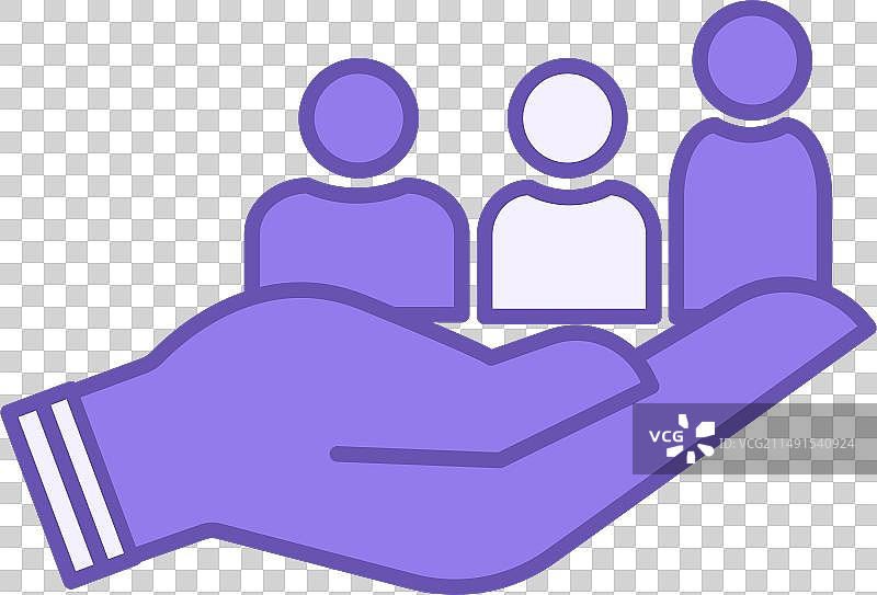 彩色包容性人物图标图片素材