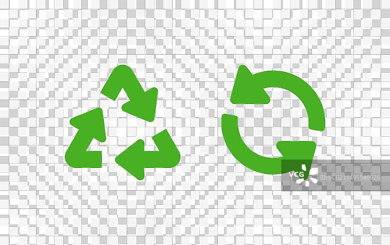 旋转箭头和回收设计图片素材