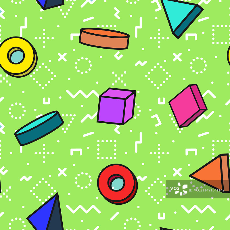 无缝彩色抽象图案图片素材