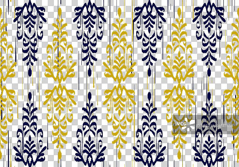 紫色底上的ikat佩斯利刺绣24031102图片素材