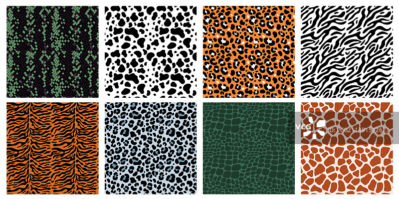 动物毛皮无缝图案图片素材