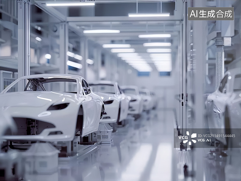 【AI数字艺术】新型汽车组装车间焊装总装新质生产力图片素材