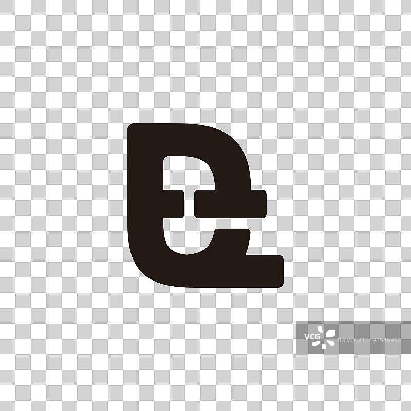 字母ET链接重叠简约标志图片素材