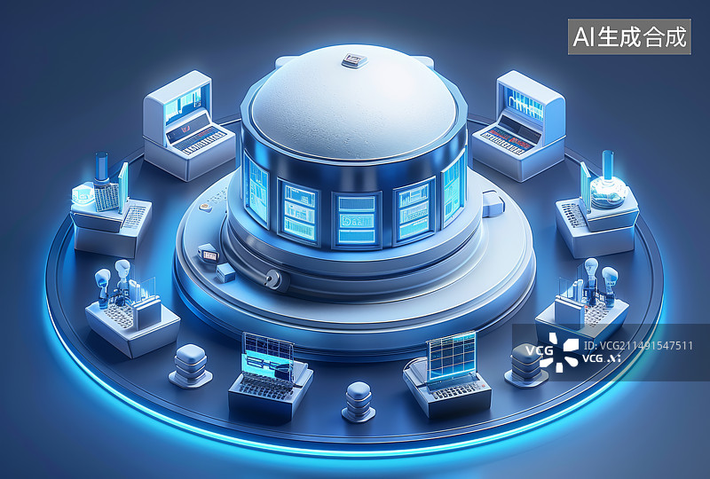 【AI数字艺术】微缩景观科幻建筑图片素材