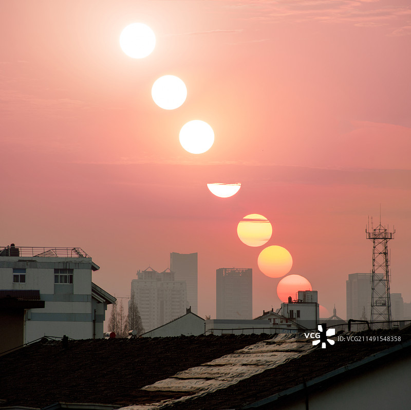 悬日图片素材