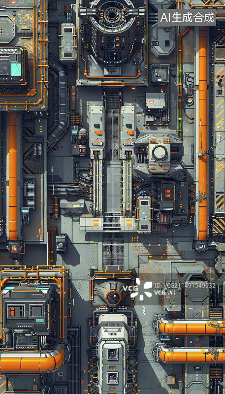 【AI数字艺术】工厂背景图片素材