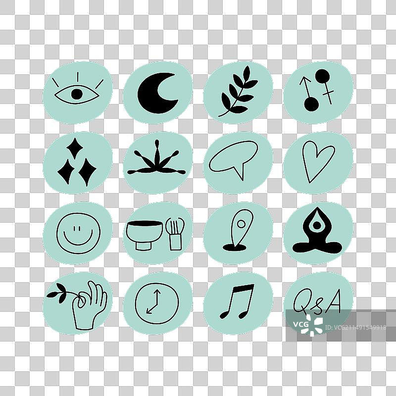 彩色模板图标和标志设计图片素材