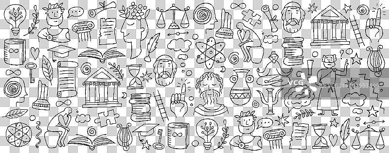 黑色手绘哲学概念艺术图片素材