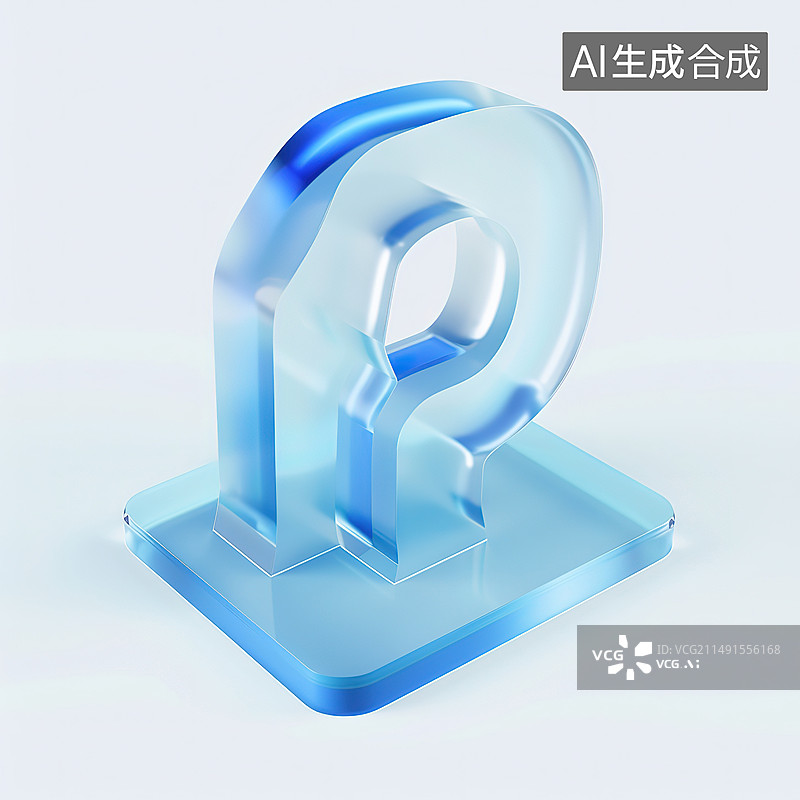 【AI数字艺术】白色背景下蓝色塑料玩具的特写镜头图片素材