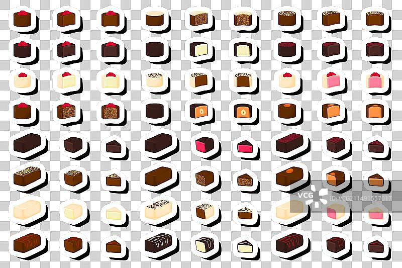 精美巧克力糖果套装图片素材
