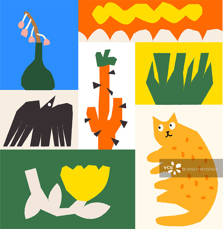 同捉儿童插画设计4图片素材