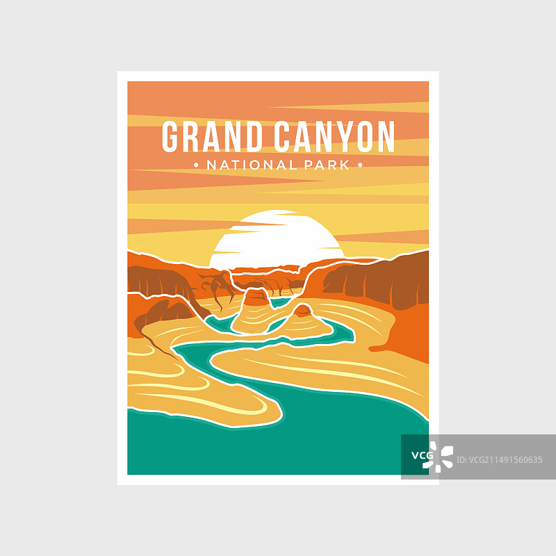 大峡谷国家公园海报图片素材