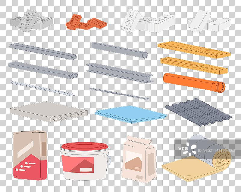 建筑材料合集图片素材