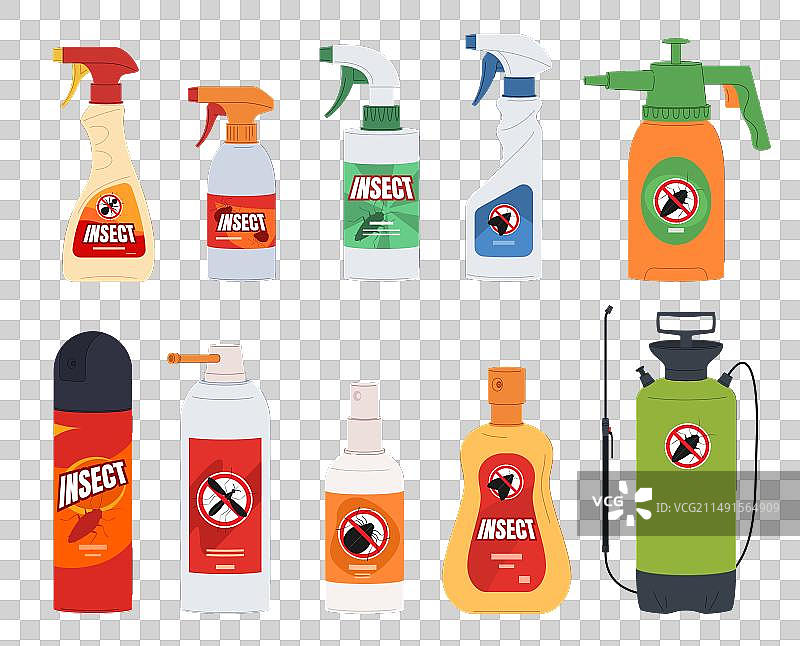 驱虫喷雾去除害虫图片素材