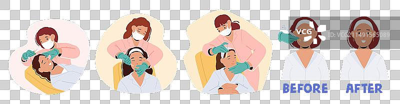 女人正在注射美容图片素材