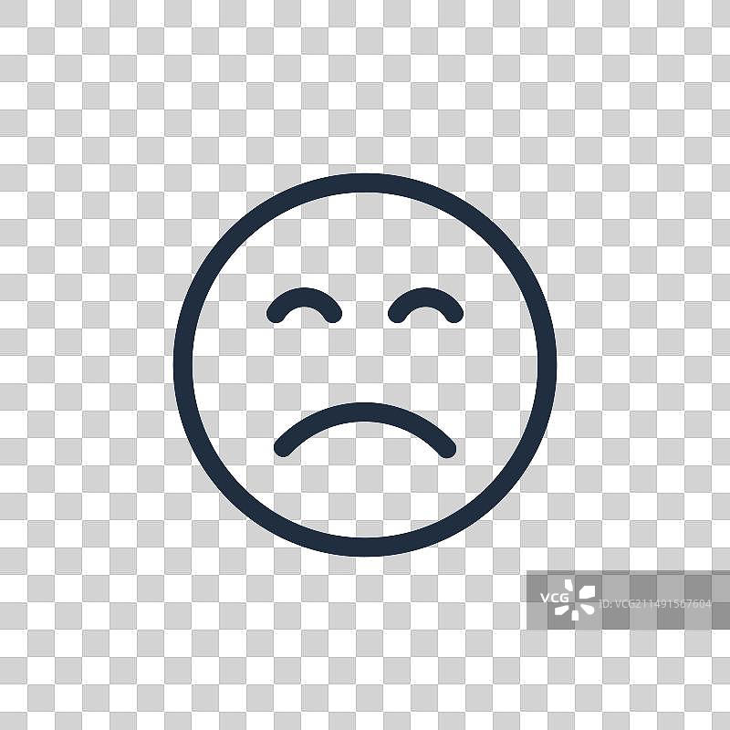 简易悲伤表情符号后悔图片素材