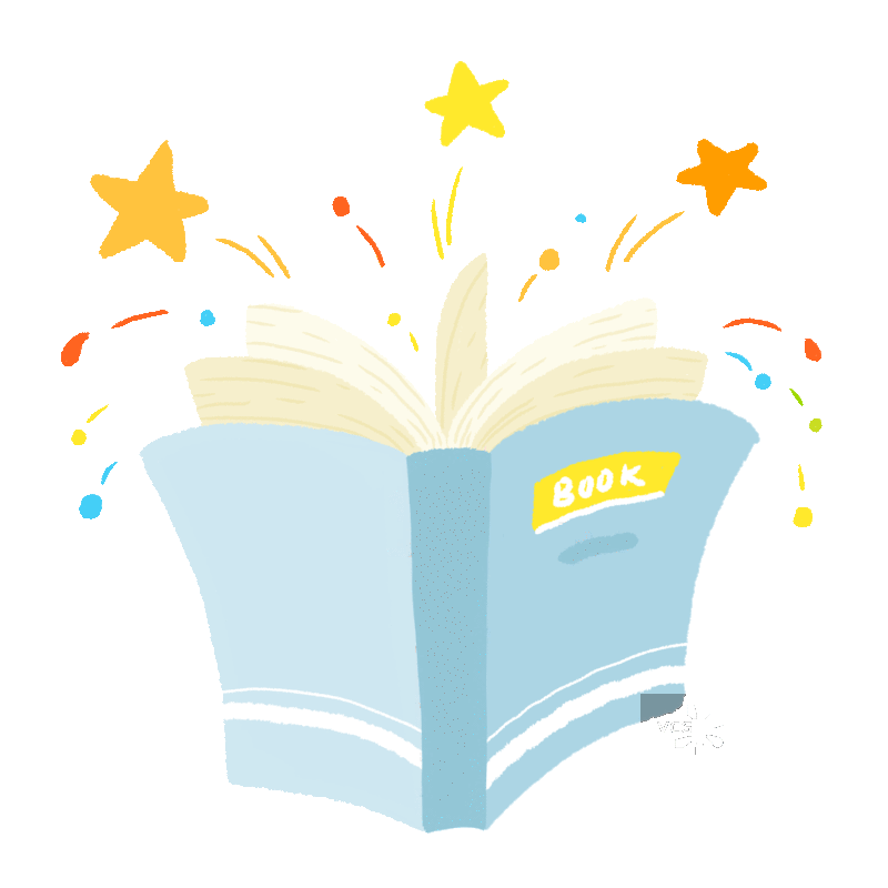 打开的书 插画 动态图形图片素材