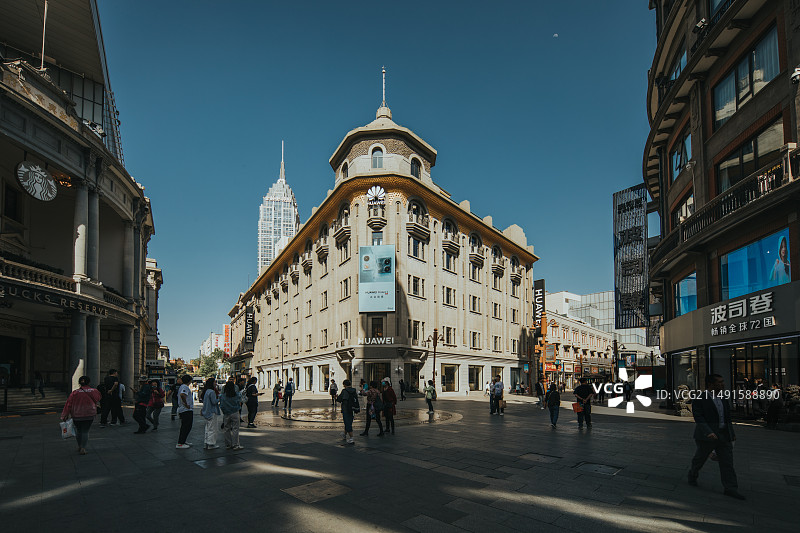 天津和平路滨江道图片素材