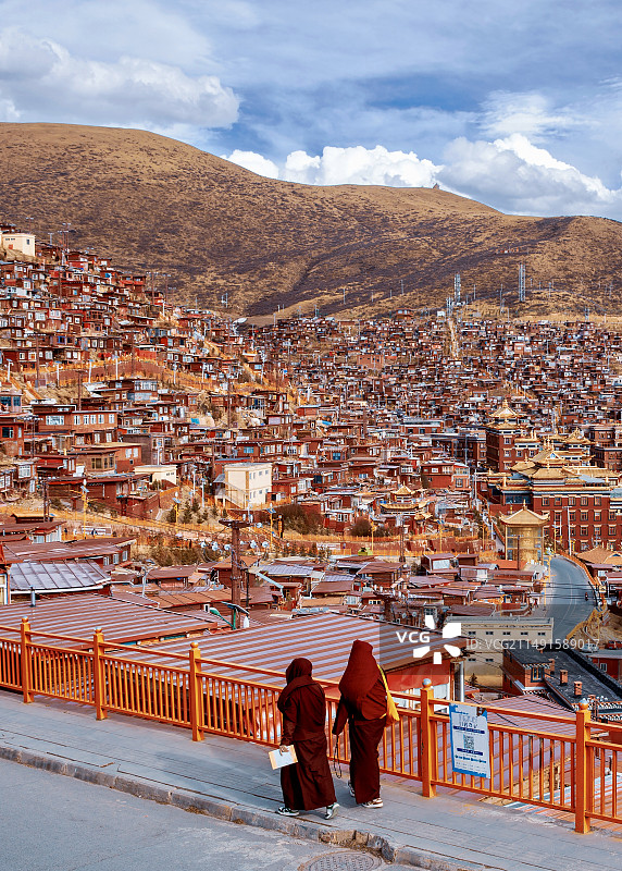 色达佛学院图片素材