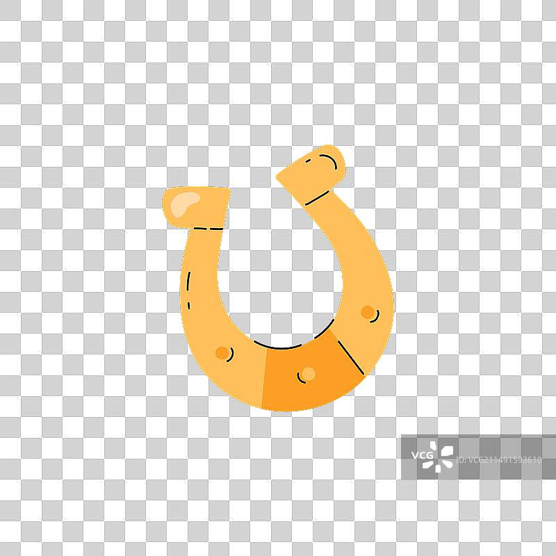 金色马蹄铁图片素材