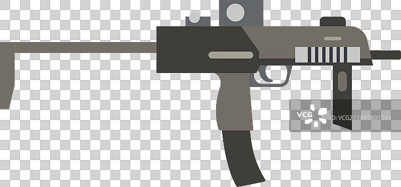 自动战争武器军用枪械图片素材