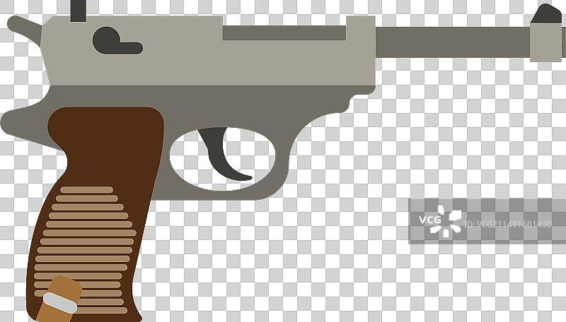 复古半自动毛瑟手枪图片素材