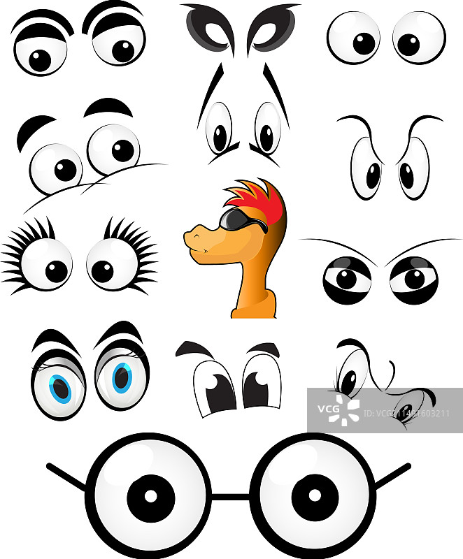 卡通眼睛角色合集图片素材