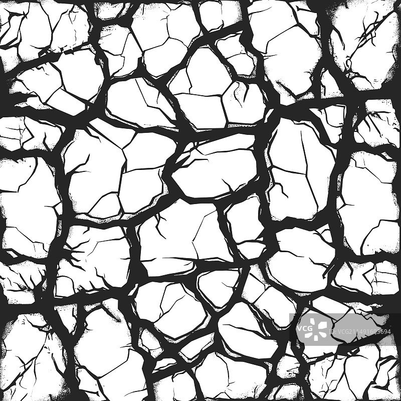 裂纹地面无缝图案草图图片素材