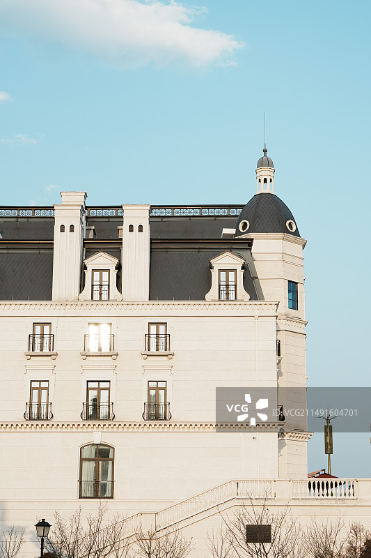 蓝天与城堡图片素材