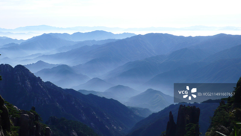 黄山山峦图片素材
