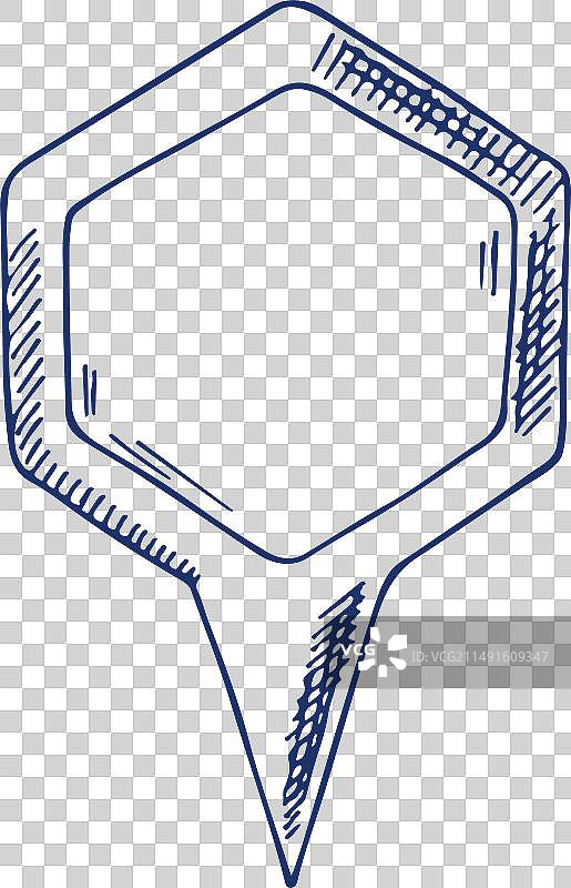 空白标签涂鸦位置指针导航图片素材
